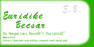 euridike becsar business card